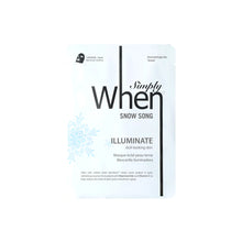Load image into Gallery viewer, &quot;Simply When&quot; Snow Song Illuminate Ultra-Soft Cotton Linter Bemliese Sheet Mask
