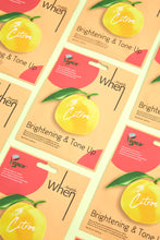 Load image into Gallery viewer, &quot;Simply When&quot; Vegan Citron Brightening &amp; Tone Up Sheet Mask
